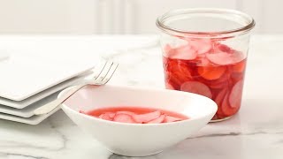 Quick Pickled Radishes Martha Stewart [upl. by Sorgalim]