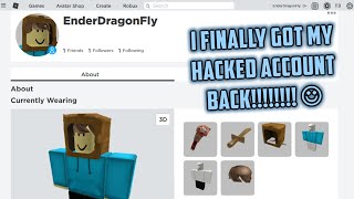 Getting my stolen roblox account back You can too ROBLOX Tutorial [upl. by Akemrej44]