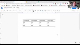 Professional table in google docs in five minutes [upl. by Nafri466]