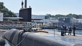 On board the US Navys largest submarine Michigan [upl. by Aeslek73]