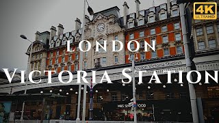 London Victoria Station Walk Through England 4K [upl. by Mannes]