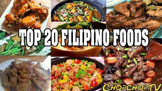 Top 20 Filipino Foods [upl. by Iroak183]