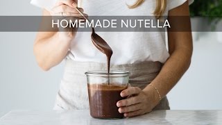 HOW TO MAKE NUTELLA  healthy nutella recipe [upl. by Sidnak935]