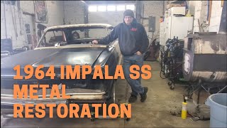 1964 Chevy Impala metal restoration [upl. by Adolph]