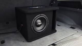 Skar Audio 700 Watt SDR1X8D2 Single 8inch Loaded Subwoofer Enclosure Demo [upl. by Eseryt827]