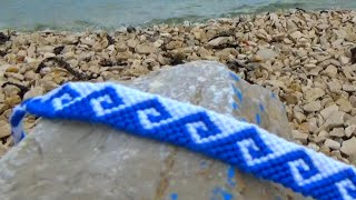 TUTO Bracelet Bresilien vague grecque avancé [upl. by Jb]