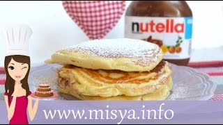 Pancake alla Nutella la ricetta di Misya [upl. by Llednahs]