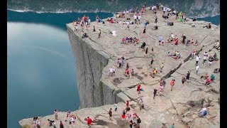 Hike to Preikestolen Pulpit Rock in Norway [upl. by Denoting673]