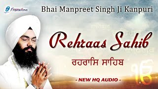 Rehras Sahib Full Live Path Bhai Manpreet Singh Ji Kanpuri  Nitnem  New Shabad Gurbani Kirtan Live [upl. by Lejna]