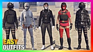 Top 5 Best Easy To Make Female Tryhard Outfits 2 GTA Online [upl. by Orpha]