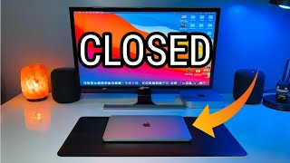 How to Connect MacBook to Monitor Closed Clamshell Mode in 2021  EASY [upl. by Inalem947]