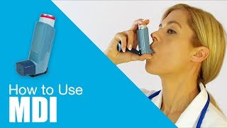 How to use Metered Dose Inhaler MDI [upl. by Brindell740]