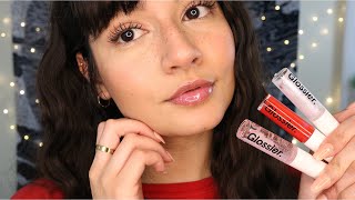 ASMR Lipgloss Application Kisses Mouth Sounds Tapping [upl. by Ellecram]