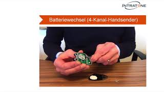 Batteriewechsel 4 Kanal Handsender [upl. by Riorsson]