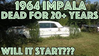 WILL IT START 1964 Impala Rescued From the Dead  Abandoned for 20 Years [upl. by Etti]