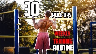 30 Pullups in a Row  Weekly Training Routine [upl. by Seif]