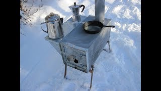 Make A Simple Cheap Tent Wood stove  Part 2 [upl. by Boru]