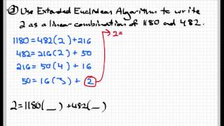 The Extended Euclidean algorithm [upl. by Lauri]