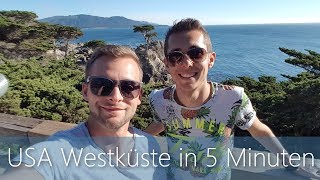 USA Westküste in 5 Minuten  Reiseführer  Der beste Roadtrip [upl. by Massey]