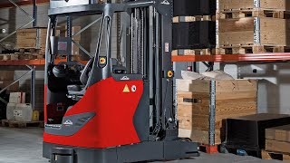 Automated Reach Trucks in Action  Linde RMATIC  Linde Material Handling [upl. by Lierbag717]