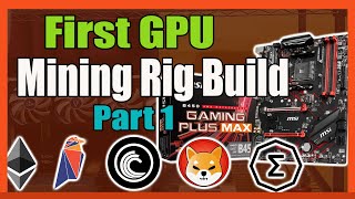 Crypto Mining Rig Build Progress Part 1 MSI B450 Gaming Plus Max  AMD Athlon 3000G Processor [upl. by Reseda]