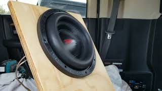 DS18 EXL 8” subwoofer Free Air [upl. by Yntirb]