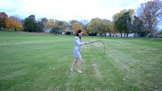 Whip Cracking Tutorial  The Underhand Flick [upl. by Ailb]