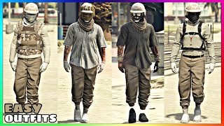 Top 4 Best Easy To Make Male Tryhard Tan Jogger Outfits 2 GTA Online [upl. by Linell]