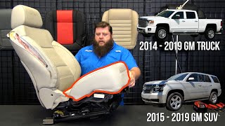 Chevrolet  GMC 2014  2019 Bottom Seat Cover Replacement  Part 1  Bottom Cover Install [upl. by Barbara]