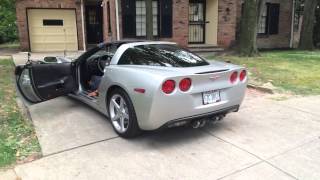 C6 corvette ls2 flowmaster exhaust [upl. by Beverle]