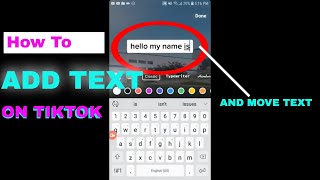 How to add TEXT and TIME it to Move or Scroll in TIKTOK STEP BY STEP [upl. by Dodds452]