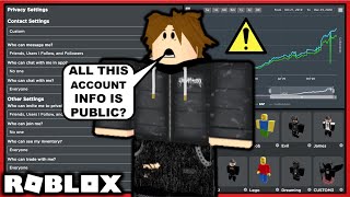 Your Roblox account info is not as private as you might think [upl. by Ibbob]