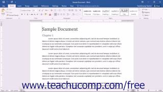 Word 2016 Tutorial The Status Bar Microsoft Training [upl. by Langham]