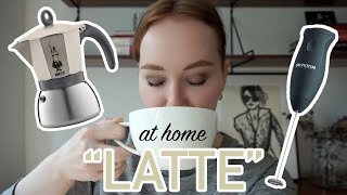 HOW TO MAKE A quotLATTEquot AT HOME moka pot  frother [upl. by Ylenats]