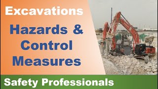 Excavations  Hazards and Control Measures  safety training [upl. by Namharludba]