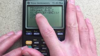 How to Program a Quadratic Solver for TI8384 [upl. by Nyret694]