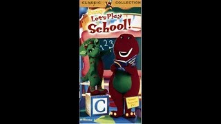 Barney Lets Play School 1999 VHS [upl. by Vershen]