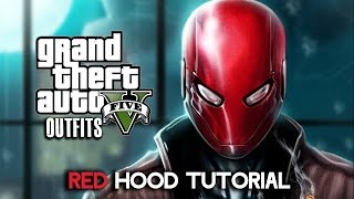 GTA 5 Online Outfits  RED HOOD Outfit Tutorial [upl. by Bellda]