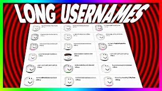 rare roblox usernames 3 LONG USERNAMES [upl. by Attenrev]