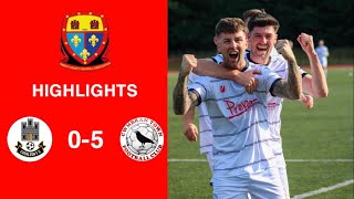 Caerleon 05 Cwmbrân Town  Gwent FA Senior cup  Quarter final highlights [upl. by Irrek]