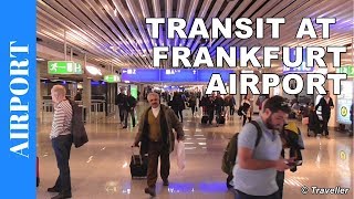 TRANSIT WALK AT FRANKFURT Airport FRA Terminal 1  Connection Flight Transfer Arriving amp Departing [upl. by Sanalda]