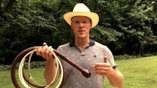 Cracking a 12 foot Bullwhip [upl. by Aicilav]