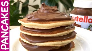 How to Make Delicious American Pancakes with Nutella Step By Step Recipe [upl. by Iilek199]