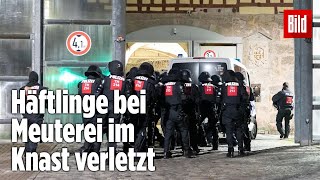 Gefängnismeuterei Polizei stürmt Knast in Thüringen  JVA Untermaßfeld [upl. by Maril616]