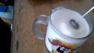 Aerolatte Review Frothing Cold Milk In Under 1 Minute [upl. by Drofliw]