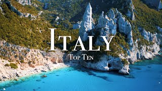 Top 10 Places To Visit In Italy  4K Travel Guide [upl. by Idihsar372]